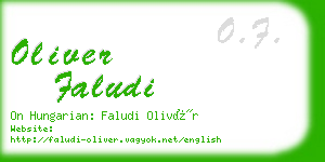 oliver faludi business card